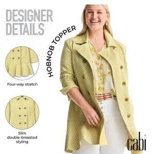 CABI Hobnob Topper Daffodil (Yellow) Sz S #6249 EUC
